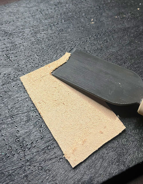 lame a parer japonais pour cuir