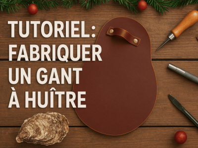 Making a leather glove for opening oysters — Step-by-step tutorial
